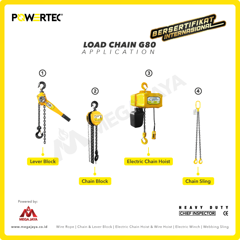 Dapatkan Produk Load Chain Powertec G Mm Harga Terjangkau