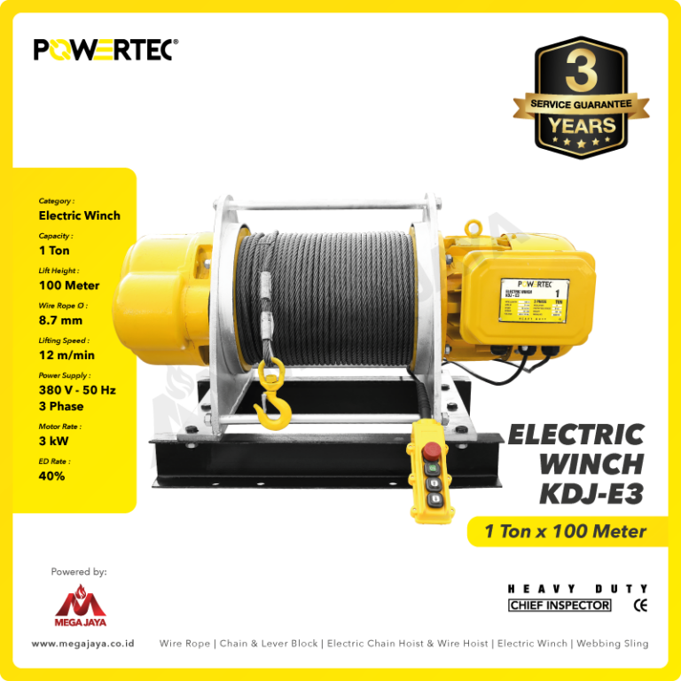 Jual Winch Hand Winch Electric Winch Berkualitas Bersertifikat