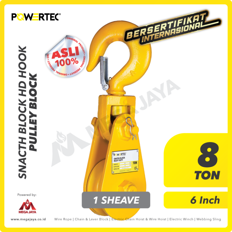 Dapatkan Produk Snatch Block Powertec Hd Single Sheave With Hook T