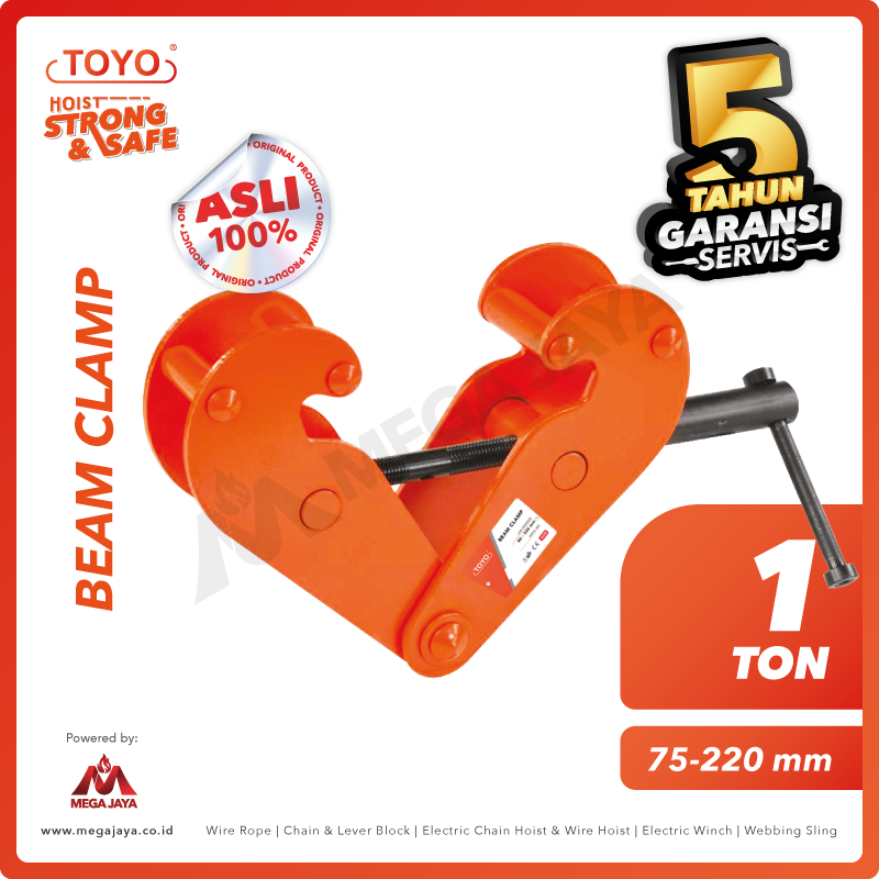 Dapatkan Promo Harga Beam Clamp Ton Toyo Termurah Berkualitas