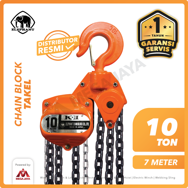 Dapatkan Produk Chain Block Elephant C 21 10 T x 7 M Harga Terjangkau