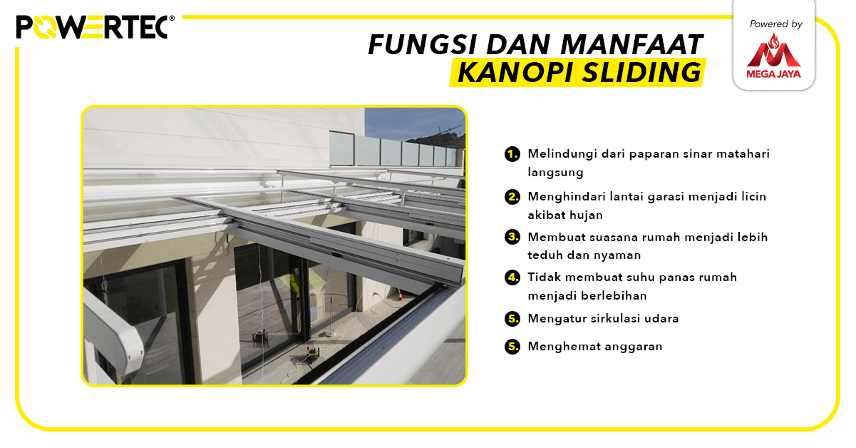 Fungsi Winch Pada Kanopi Sliding Untuk Rumah Modern