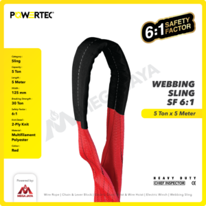 Harga Webbing Sling 5 Ton 5 Meter