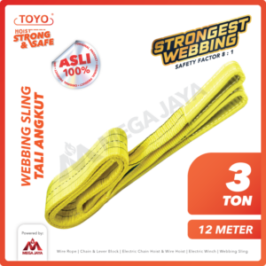 Dapatkan Produk Webbing Sling Merek Toyolift (8:1) 2Ply 3 T X 12 M ...