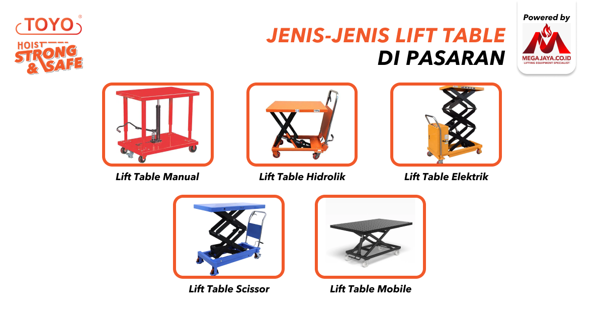 jenis lift table