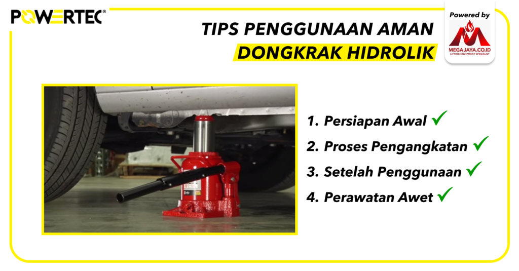 Tips dari Mega Jaya untuk Penggunaan Aman Dongkrak Hidrolik 