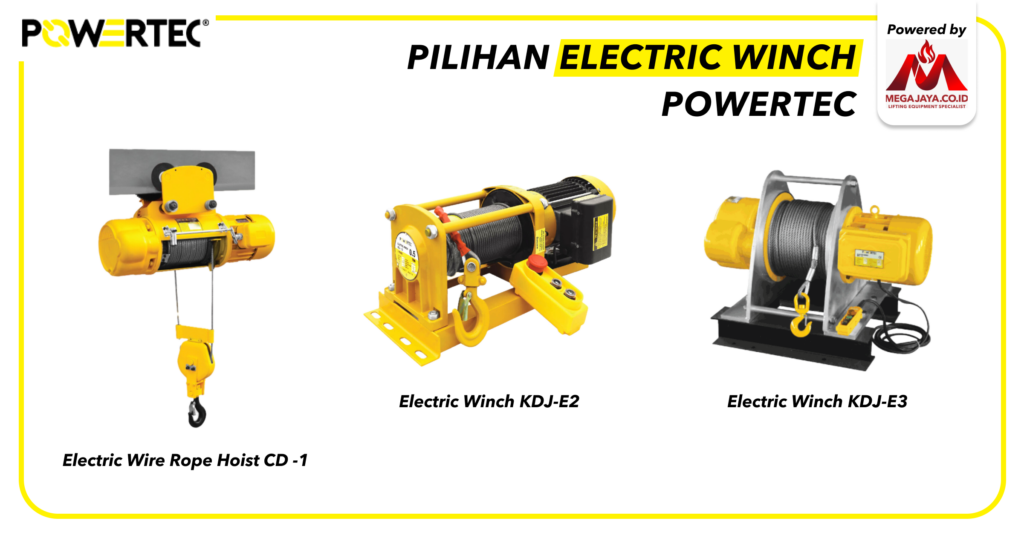 pilihan electric winch powertec