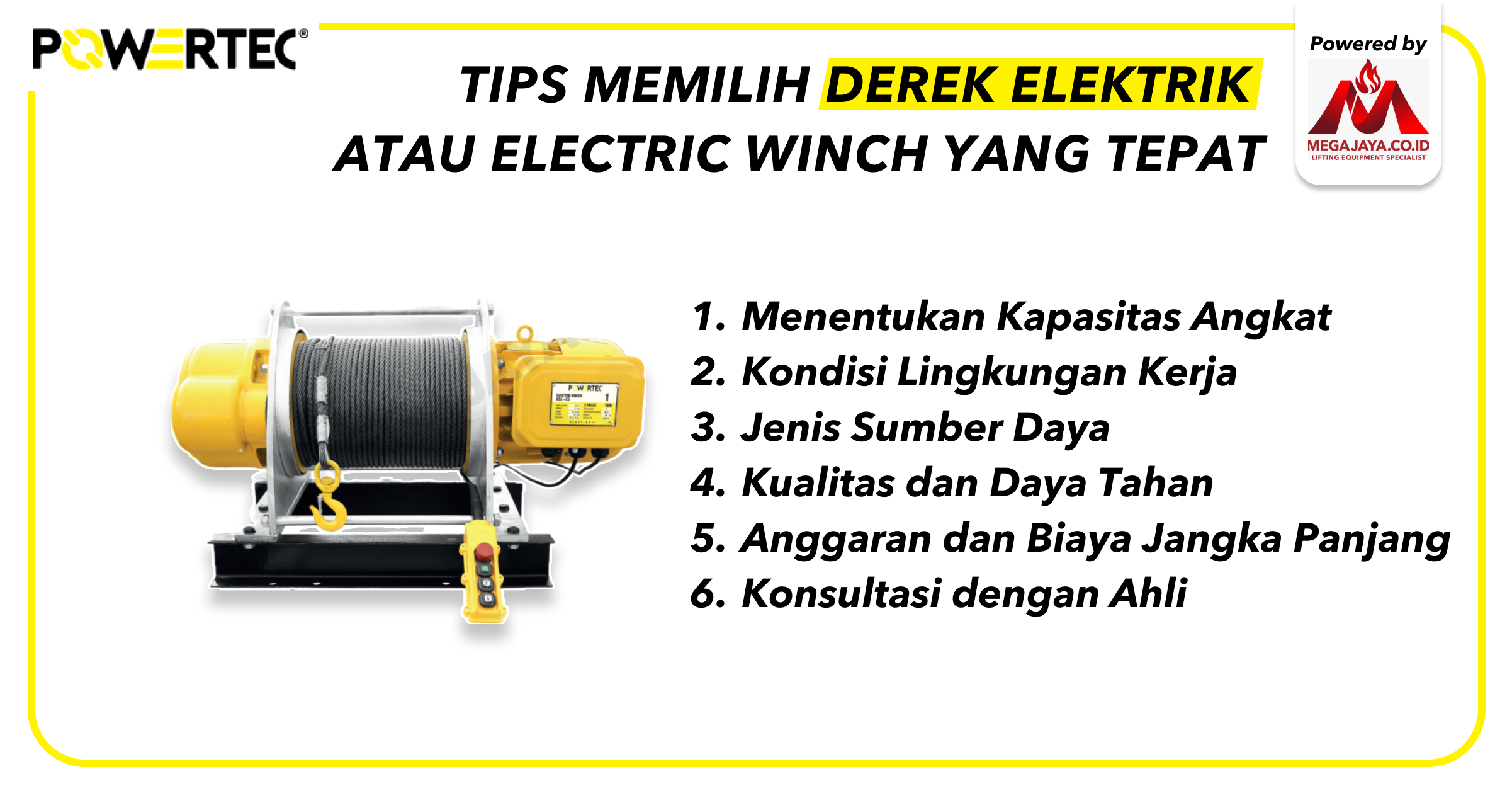 2.2 Tips memilih derek elektrik atau electric winch yang tepat